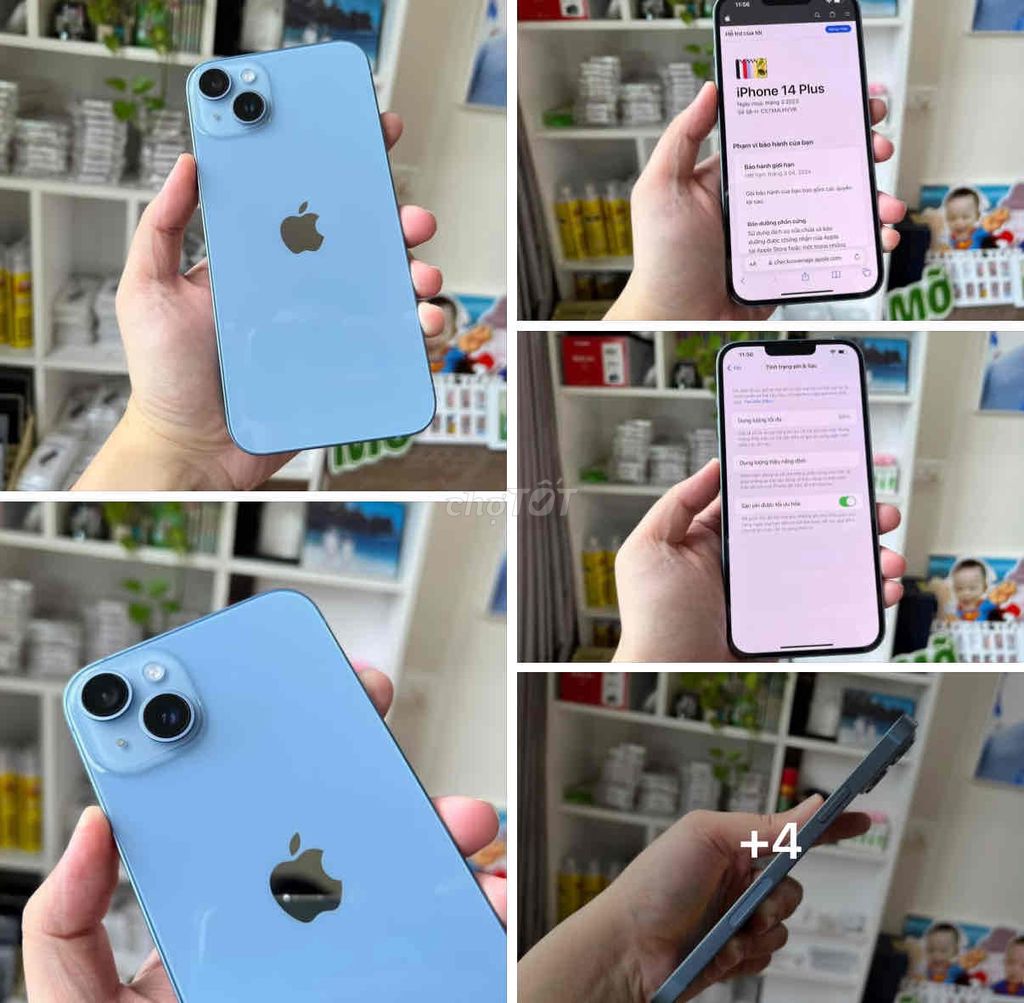iPhone 14 Plus 128GB Xanh FULLBOX APPLE 12/2024. Mua bán Điện thoại tại Quận Thanh Xuân Hà Nội được đăng bởi Nguyễn Huy Dũng hình 1