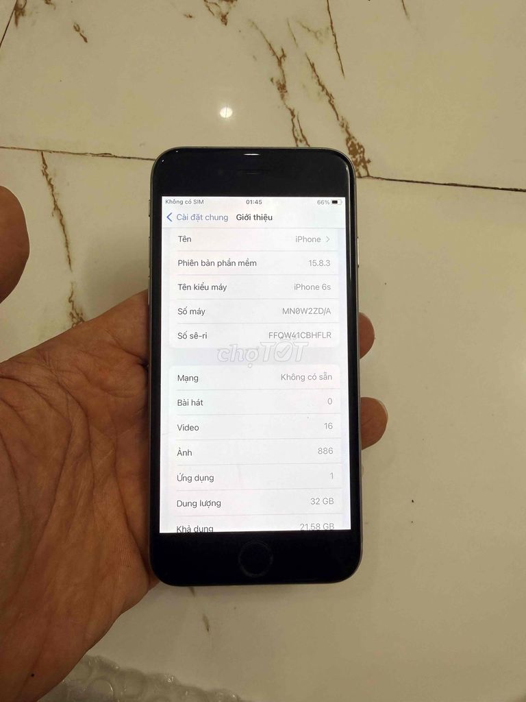 Bán Iphone 6s qt 32g mất vân pin 100 zin cũ. Mua bán Điện thoại tại Quận Hà Đông Hà Nội được đăng bởi Mạnh Mobile hình 1