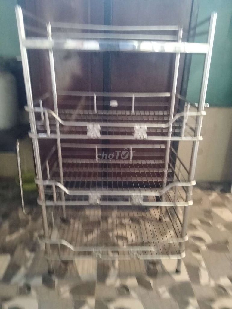 Kệ chén Inox Bạc 2 tầng,4 tầng ,quạt hơi nước . Mua bán Tủ, kệ gia đình tại Quận 7 Tp Hồ Chí Minh được đăng bởi Phuong hình 1