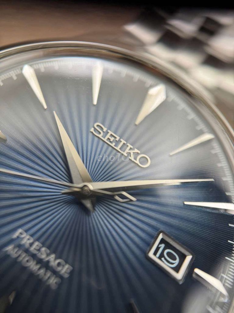 Đồng hồ Seiko Presage cocktail mặt xanh full thép