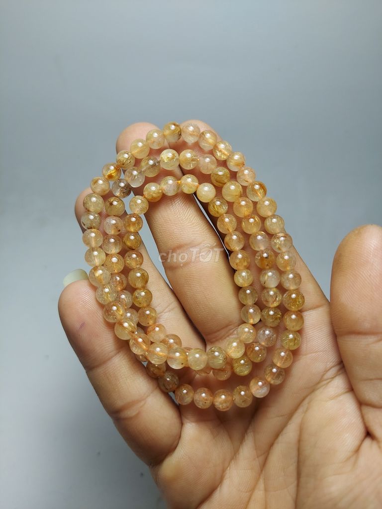 Chuỗi Đá thạch anh tóc đồng_6,3li