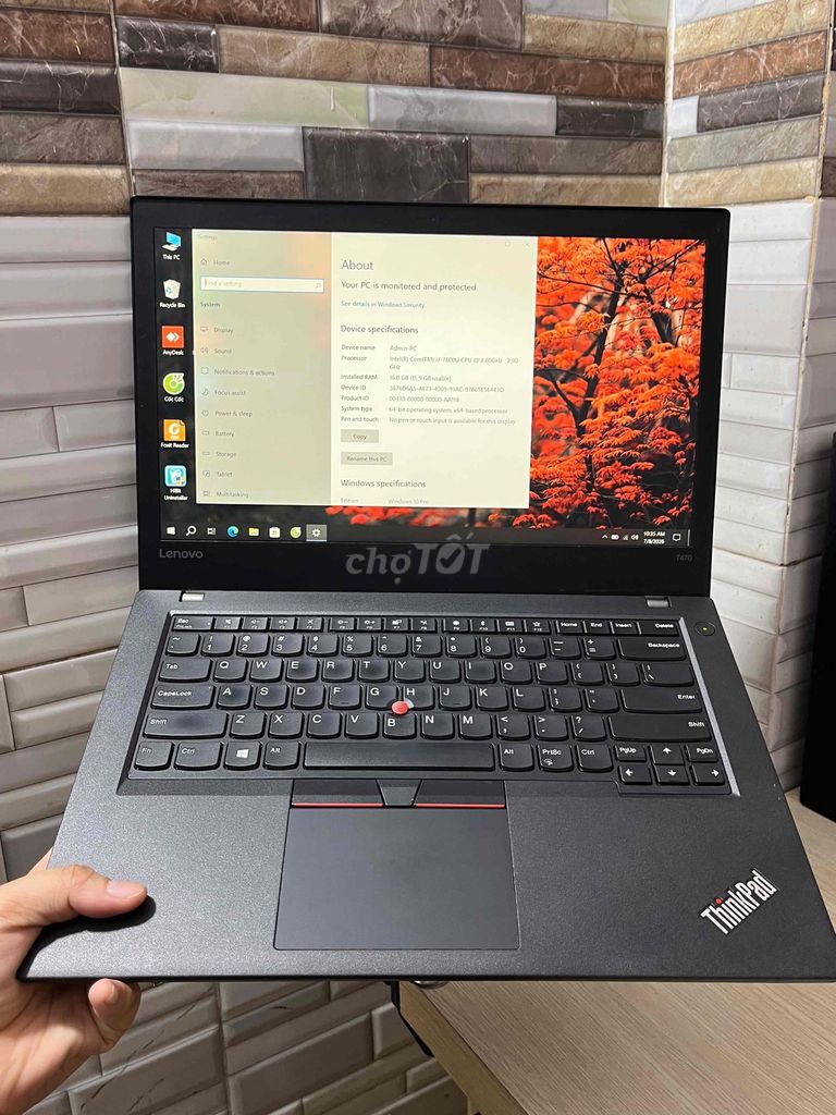 Lenovo T470 i7-7th 16/256GB 14 inch FHD giá tốt. Mua bán Laptop tại Quận Tân Bình Tp Hồ Chí Minh được đăng bởi Xuân Trần hình 1