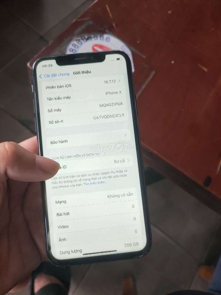 Apple iPhone X 256GB Xám. Mua bán Điện thoại tại Quận Liên Chiểu Đà Nẵng được đăng bởi Công Lực hình 1