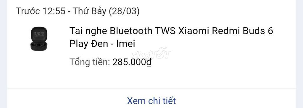 Tai nghe Bluetooth Xiaomi Redmi Buds 6 Play Đen. Mua bán Tivi, Âm thanh tại Huyện Nghĩa Hưng Nam Định được đăng bởi MIUIVIRUT hình 1