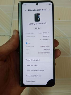 Samsung Galaxy Z Fold3 5G 12GB/128GB Xanh