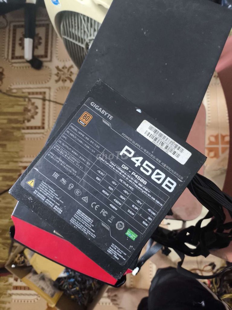 Nguồn máy tính Gigabyte GP-P450B 450W 80 plus  .. Mua bán Linh kiện (RAM, Card...) tại Thị xã Sơn Tây Hà Nội được đăng bởi Long chuyên linh kiện điện tử hình 1