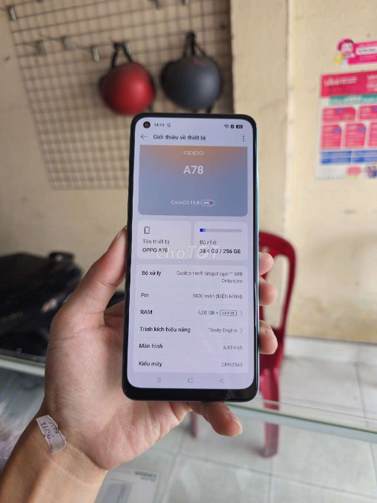 Oppo A78 4G 256GB Zin hãng đẹp 99%. Mua bán Điện thoại tại Quận 12 Tp Hồ Chí Minh được đăng bởi Smartphone giá kho hình 1