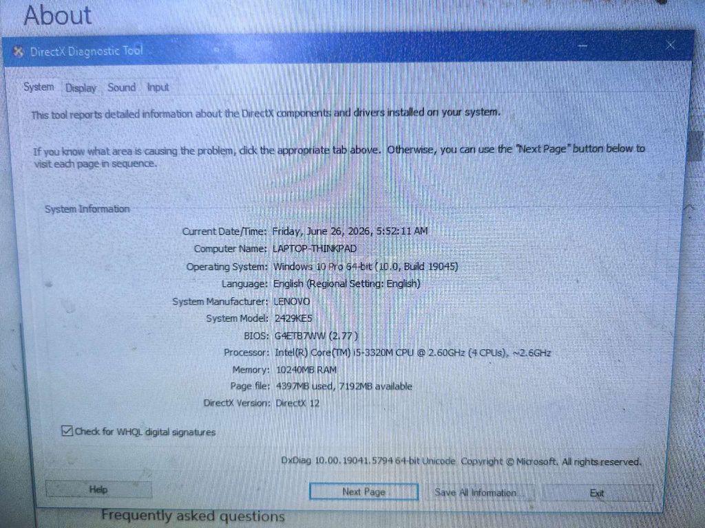 Lenovo ThinkPad T530 i5-3320M 10GB/238GB SSD. Mua bán Laptop tại Quận 12 Tp Hồ Chí Minh được đăng bởi Do Trung hình 1