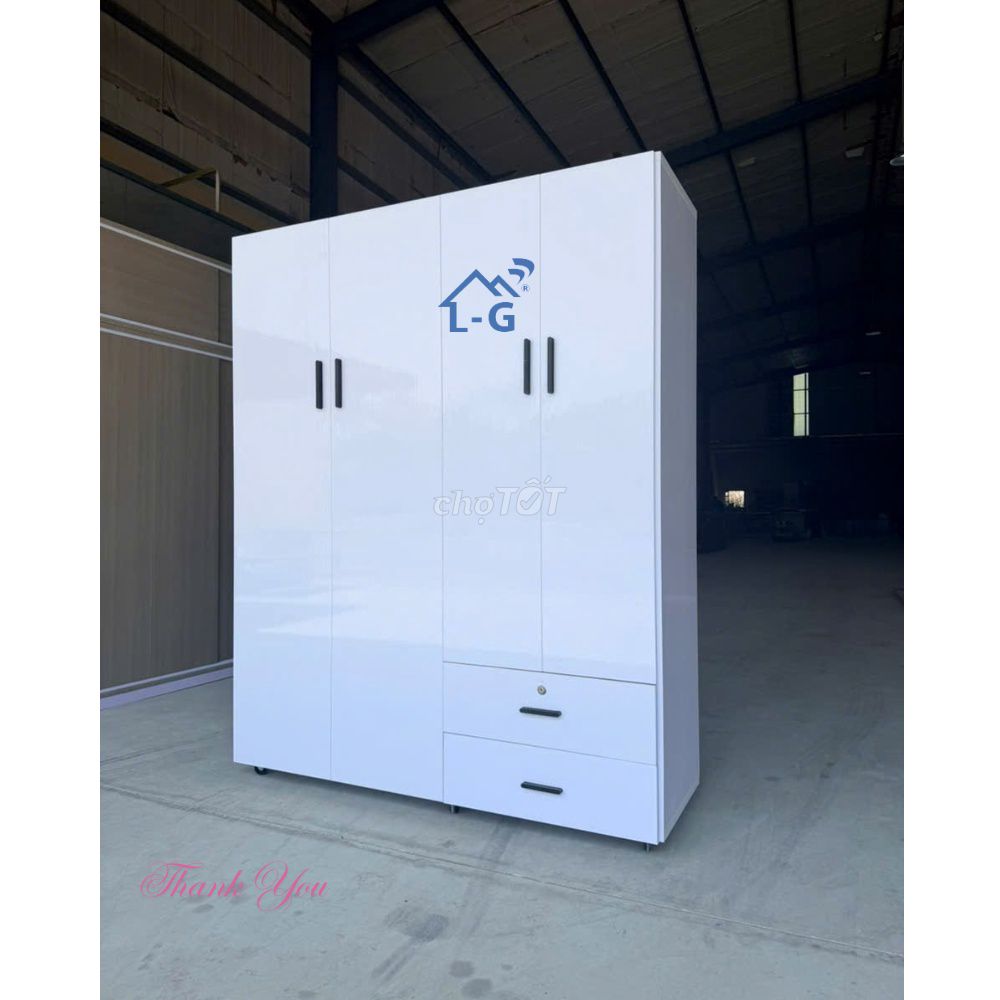 Tủ quần áo nhựa Đài Loan 4 cánh🚚 Giao nhanh-sẵn. Mua bán Tủ, kệ gia đình tại Quận 7 Tp Hồ Chí Minh được đăng bởi GIƯỜNG SẮT SƠN LÂM hình 1
