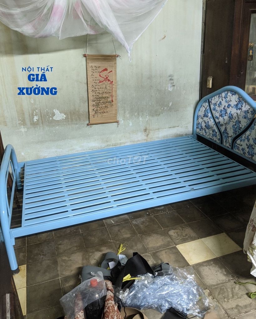 Giường ngủ màu xanh ---- mới - -. Mua bán Giường, chăn ga gối nệm tại Quận Tân Phú Tp Hồ Chí Minh được đăng bởi Nội Thất Giá Xưởng  hình 1
