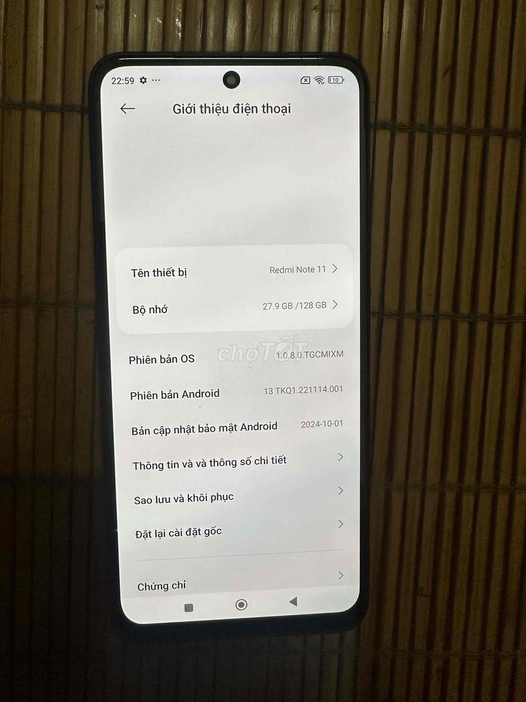 Xiaomi Redmi Note 11 128GB Xanh. Mua bán Điện thoại tại Quận Hà Đông Hà Nội được đăng bởi Tuấn hình 1