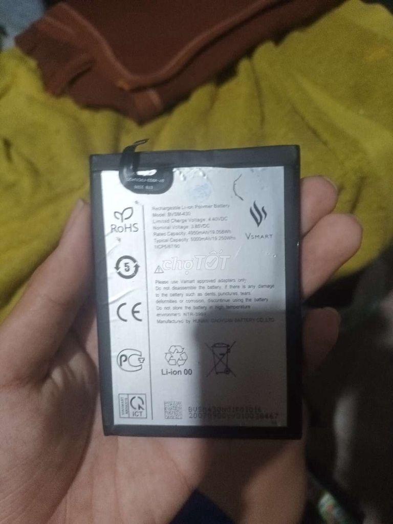 Pin điện thoại Vsmart Live 4 5000mAh. Mua bán Linh kiện (RAM, Card...) tại Huyện Hồng Dân Bạc Liêu được đăng bởi Conan Edokawa hình 1