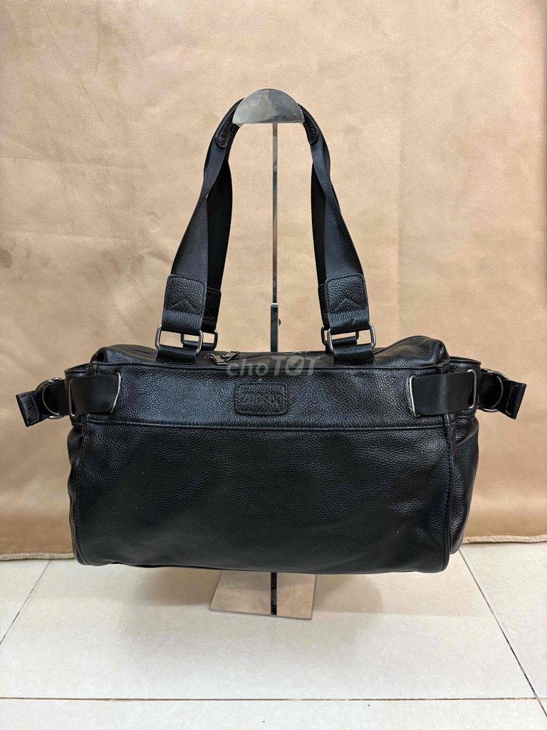 Túi du lịch Da Nam Đen 41x25x18 cm. Mua bán Túi xách tại Huyện Đông Anh Hà Nội được đăng bởi Bill Brand hình 1