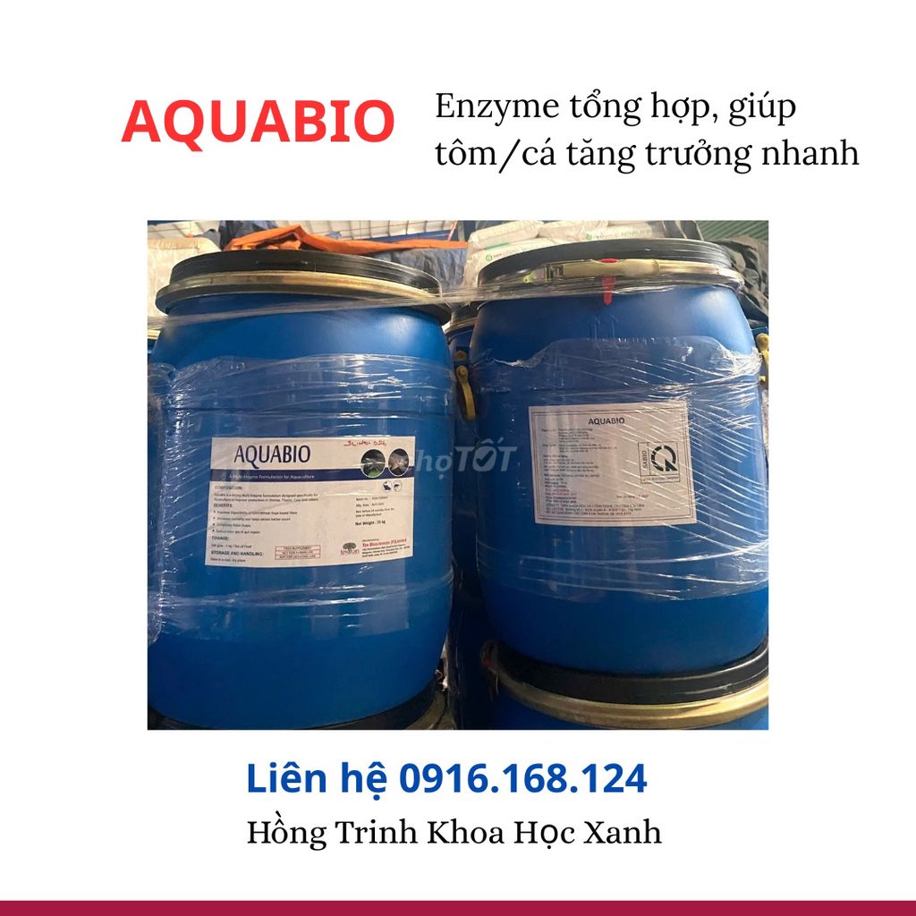Men enzyme đường ruột tôm cá AQUABIO Ấn Độ. Mua bán Đồ chuyên dụng, Giống nuôi trồng tại Huyện Đức Hòa Long An được đăng bởi Trinh Trần hình 1