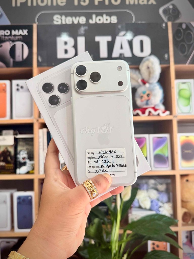 iPhone 17 Pro Max 256GB Trắng. Mua bán Điện thoại tại Thành phố Long Xuyên An Giang được đăng bởi Bi Táo Store hình 1