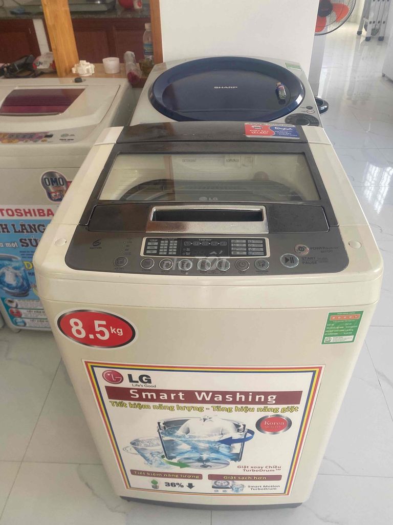 Máy giặt LG 8.5kg Trắng. Mua bán Máy giặt tại Thành phố Nha Trang Khánh Hòa được đăng bởi uyên hình 1