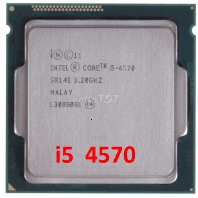 CPU Intel Core i5-4570 4 nhân 3.2 GHz. Mua bán Linh kiện (RAM, Card...) tại Huyện Nhà Bè Tp Hồ Chí Minh được đăng bởi Thanh Hải S hình 1