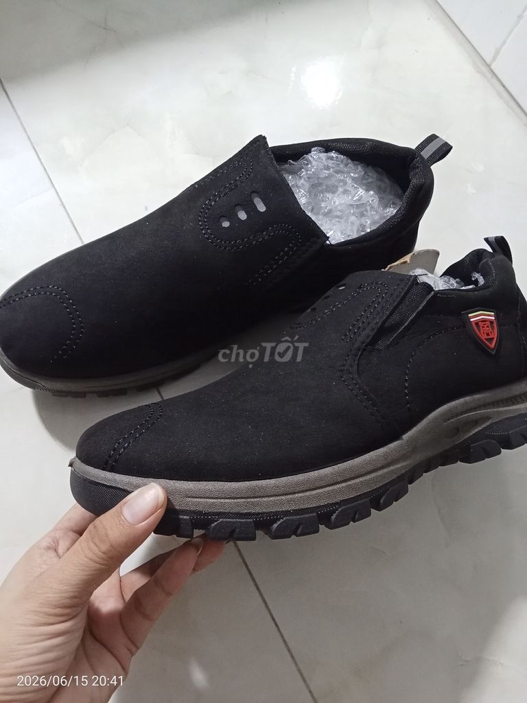 Giày lười nam đen size 44. Mua bán Giày dép tại Thành phố Mỹ Tho Tiền Giang được đăng bởi Trần Quyên hình 1