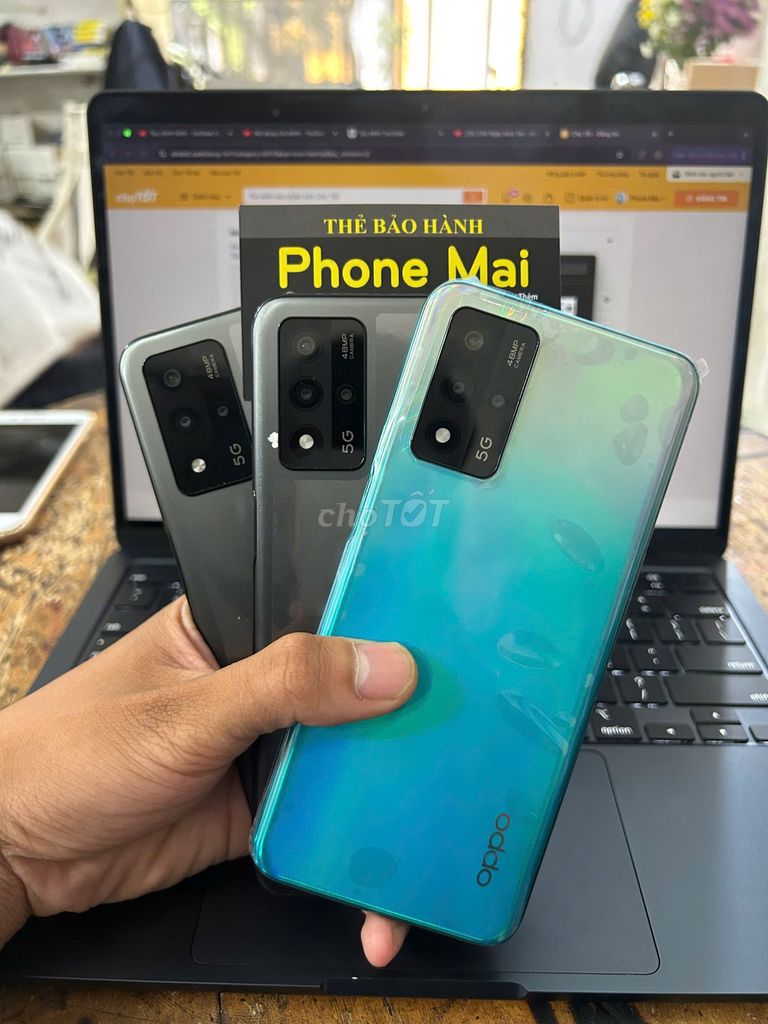 ĐIỆN THOẠI OPPO A93S 5G RAM 6GB/128G PIN 5000MAH. Mua bán Điện thoại tại Quận Tân Phú Tp Hồ Chí Minh được đăng bởi Phone Mai  hình 1