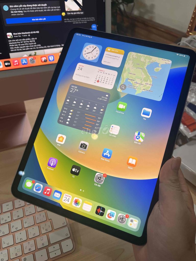 iPad Pro 11 inch 2020 256GB wifi pin 95 giá rẻ