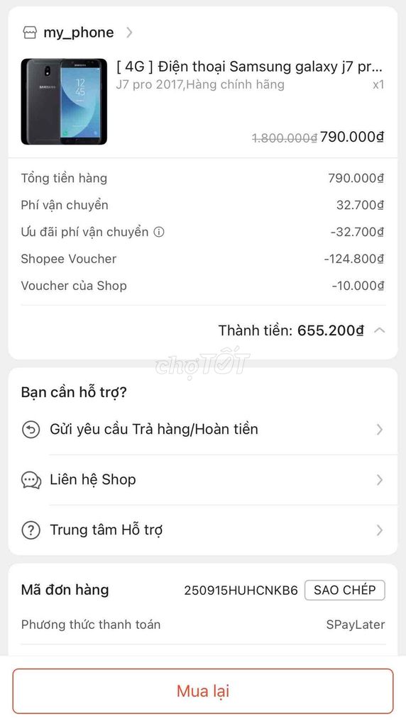 Samsung Galaxy J7 Pro Đen. Mua bán Điện thoại tại Quận 12 Tp Hồ Chí Minh được đăng bởi Thiên Ân hình 1