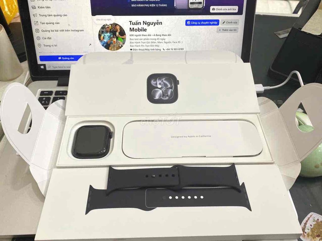 Apple Watch Series 11 LTE Đen 46MM 98.5%. Mua bán Thiết bị đeo thông minh tại Quận 3 Tp Hồ Chí Minh được đăng bởi Tuấn Nguyễn hình 1