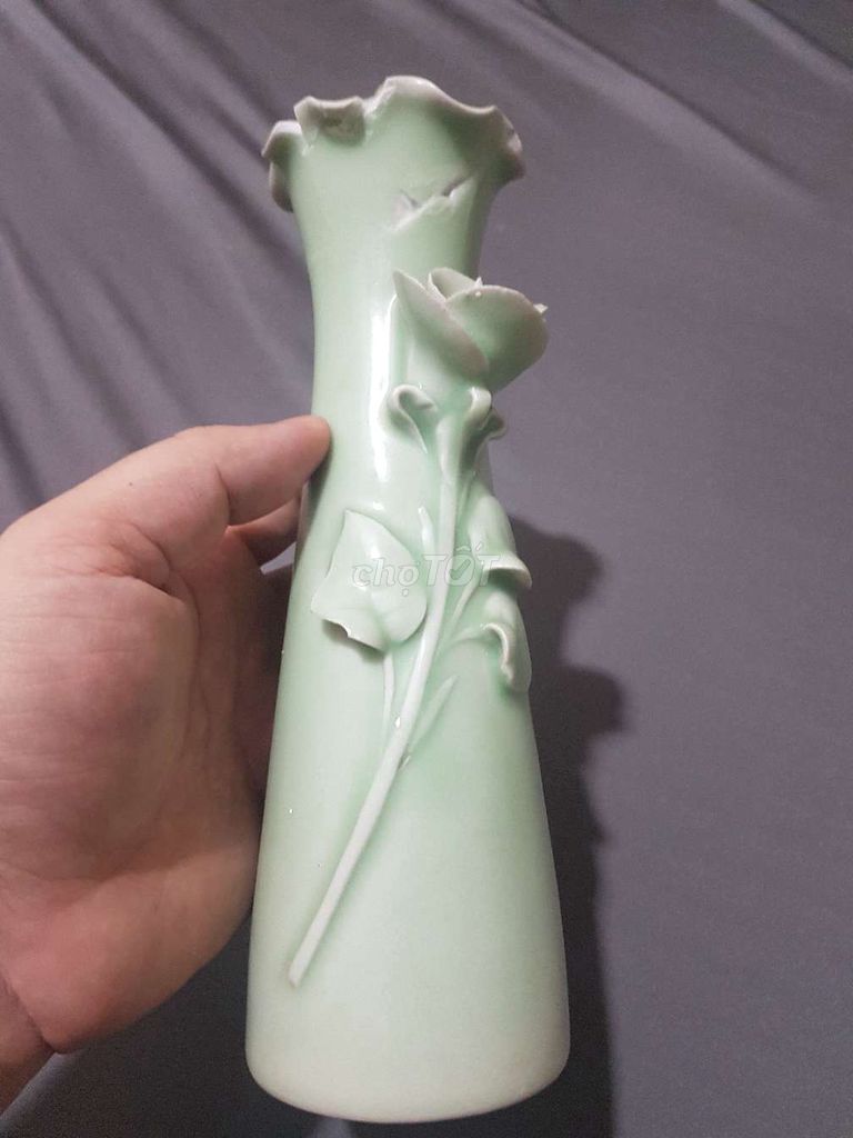 lọ hoa xưa men celadon