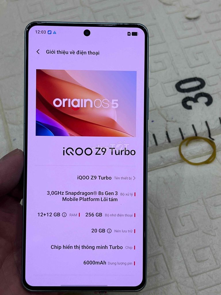 IQOO Z9 Turbo 12GB/256GB Xanh. Mua bán Điện thoại tại Quận Hoàng Mai Hà Nội được đăng bởi Nguyennoi hình 1