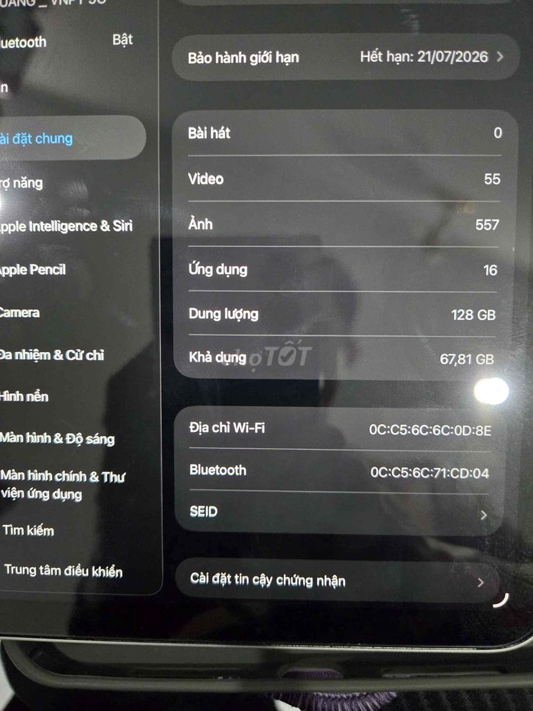 Ipad mini 7 99%. Mua bán Máy tính bảng tại Huyện Đức Trọng Lâm Đồng được đăng bởi Từ Duy Anh hình 1