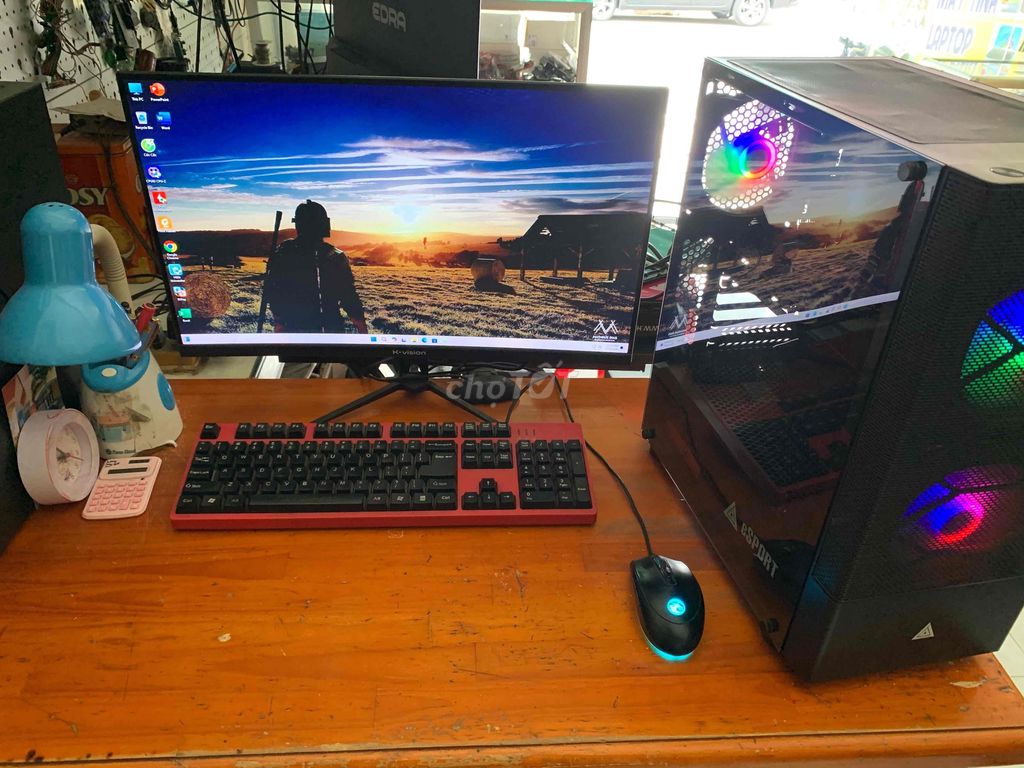 Pc gaming  8100 .8gb. nvme 256gb+ màn 22”.. Mua bán Máy tính để bàn tại Thành phố Thuận An Bình Dương được đăng bởi cường long computer hình 1