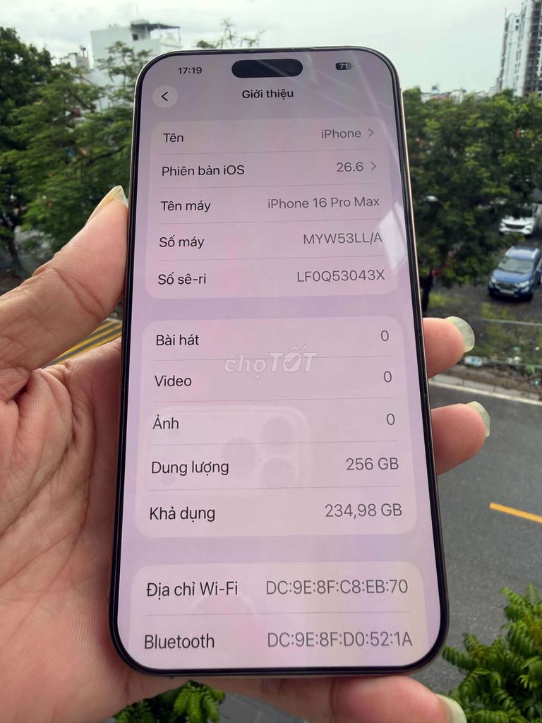 iPhone 16 pro max 256G . Mua bán Điện thoại tại Quận Long Biên Hà Nội được đăng bởi hưng thiện  hình 1