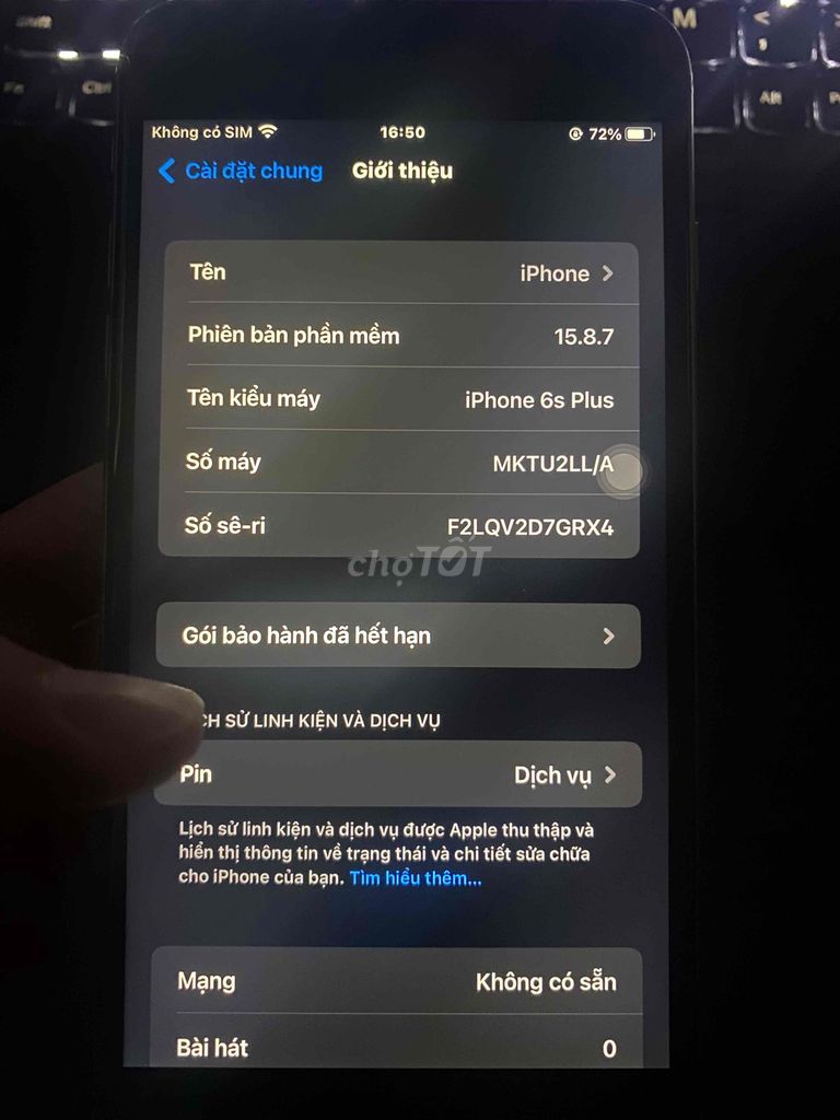 iPhone 6S Plus 64GB Bạc - Đã qua sửa chữa. Mua bán Điện thoại tại Huyện Bình Lục Hà Nam được đăng bởi Hoàng hình 1