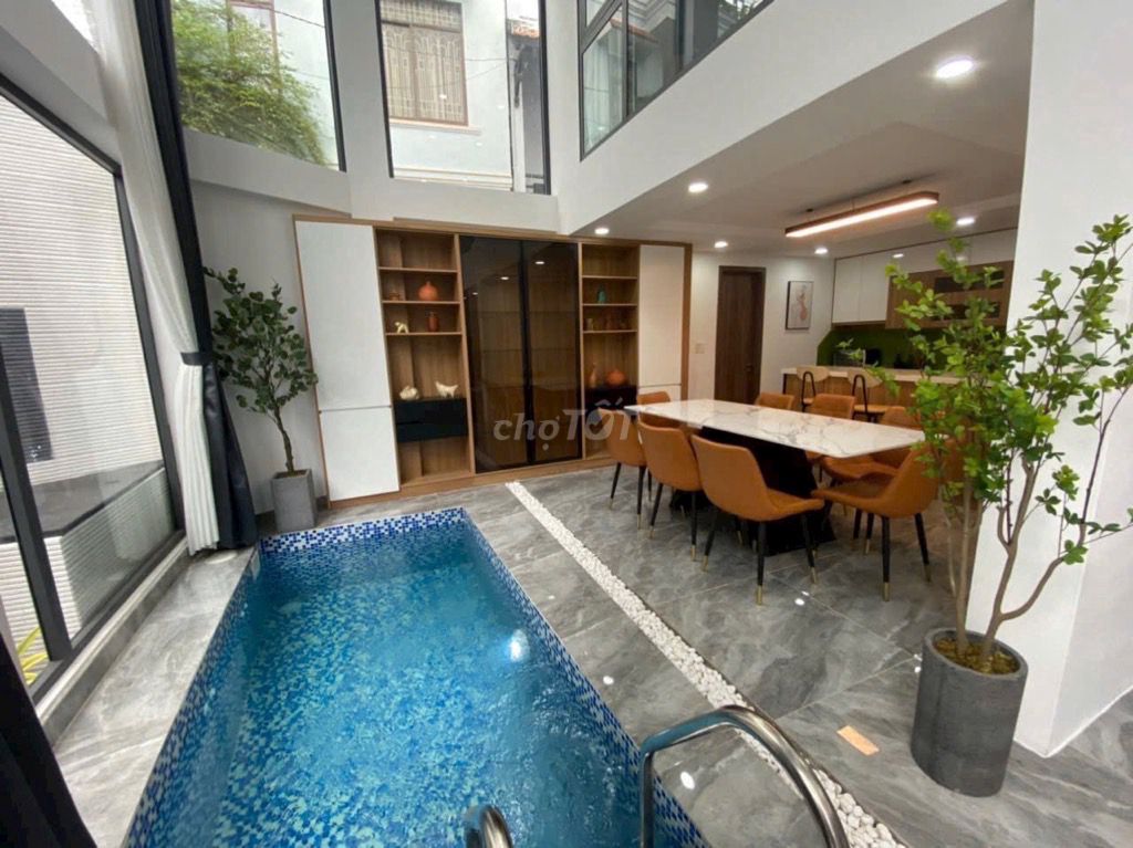 HOT Villa Lê Quang Định 80m2 ,HXH, Hồ Bơi Trong Nhà,12 Tỷ