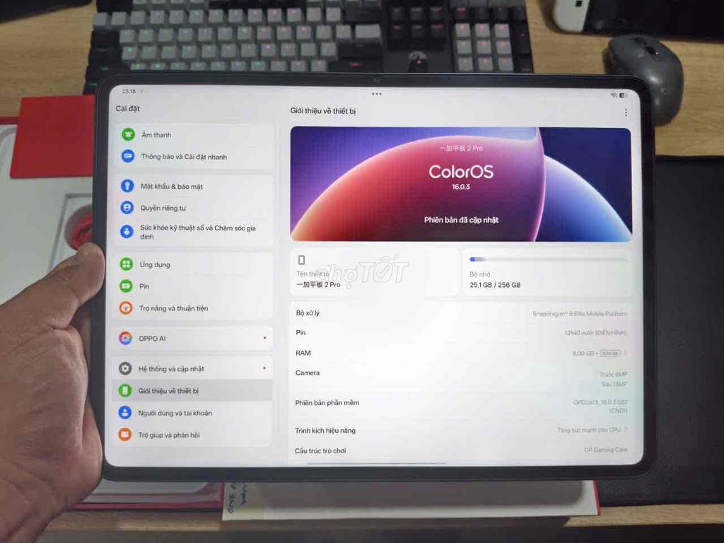 one plus pad 2 pro 8/256. Mua bán Máy tính bảng tại Quận Ngũ Hành Sơn Đà Nẵng được đăng bởi Tâm hình 1