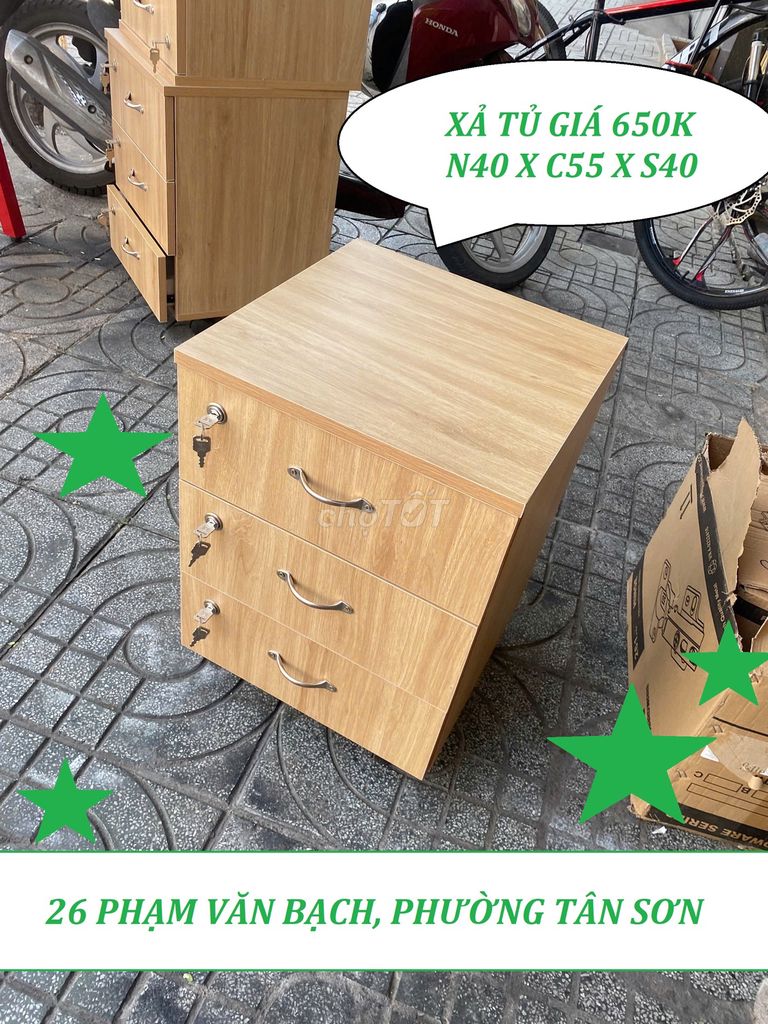 TỦ ĐẦU GIƯỜNG; TỦ HỒ SƠ ; TỦ 3 NGĂN CÓ BÁNH XE. Mua bán Tủ, kệ gia đình tại Quận Gò Vấp Tp Hồ Chí Minh được đăng bởi Nội Thất Bàn Tủ Kệ Cửa Hàng Và Văn Phòng hình 1