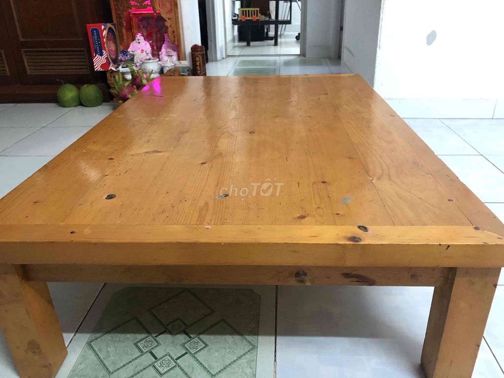 Bàn ngồi bệt gỗ thông nâu vàng. Mua bán Bàn ghế tại Quận Bình Thạnh Tp Hồ Chí Minh được đăng bởi Pham Minh hình 1