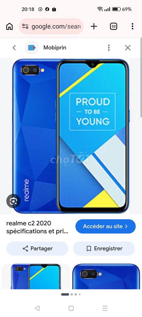 Realme C2 2GB/32GB Xanh. Mua bán Điện thoại tại Quận Nam Từ Liêm Hà Nội được đăng bởi thang tran hình 1