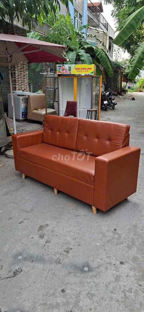 Ghế sofa da 1m8 màu Nâu. Mua bán Bàn ghế tại Huyện Bình Chánh Tp Hồ Chí Minh được đăng bởi Đồ Củ Đức Hiền hình 1
