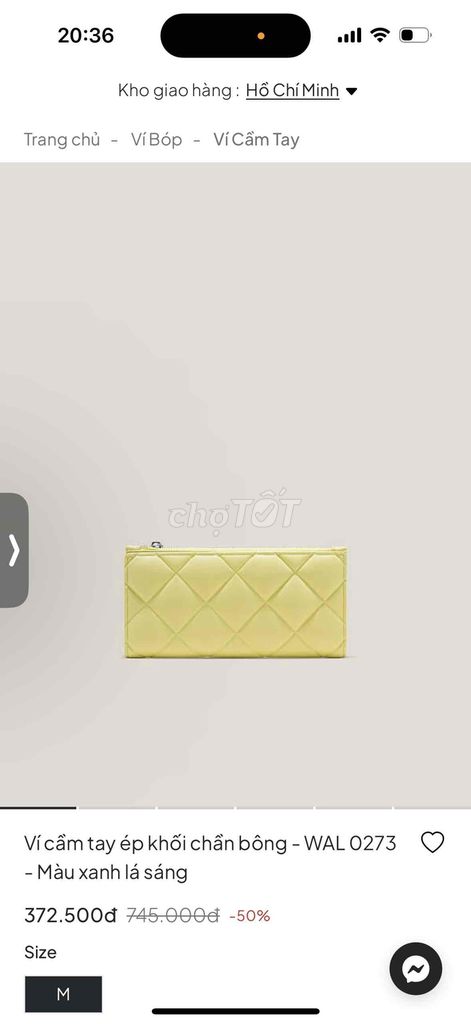 Ví cầm tay vascara mới 100% mới màu xanh lá sáng. Mua bán Túi xách tại Quận Gò Vấp Tp Hồ Chí Minh được đăng bởi Nguyen Phuong hình 3