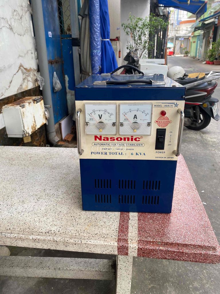 Ổn áp Nasonic ASIA 06 6 KVA lõi dây đồng xài ok. Mua bán Nội thất, đồ gia dụng khác tại Quận 11 Tp Hồ Chí Minh được đăng bởi MẠNH HẢI hình 1
