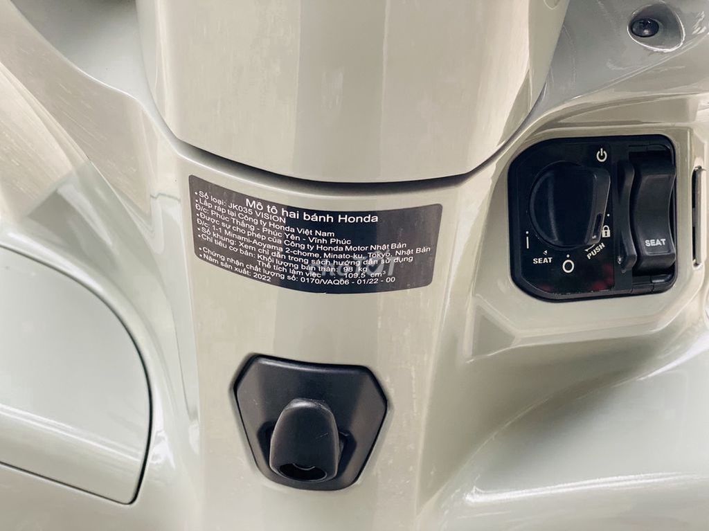 Honda VISION 110 Xám Xi Măng 2023 Góp 10Tr Nhận Xe
