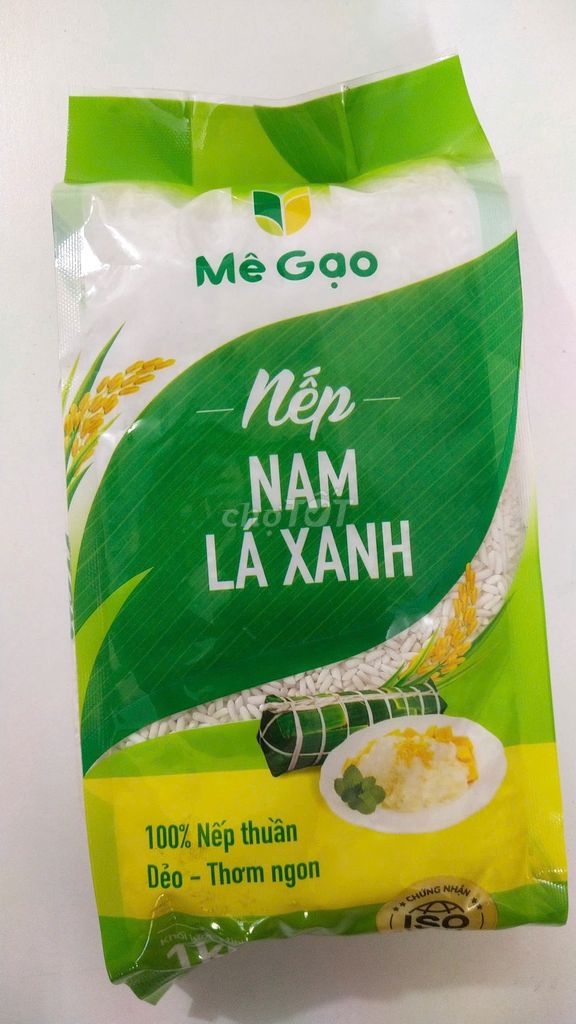 Nếp Nam Lá Xanh túi 1kg Mê gạo - Hàng chính hãng