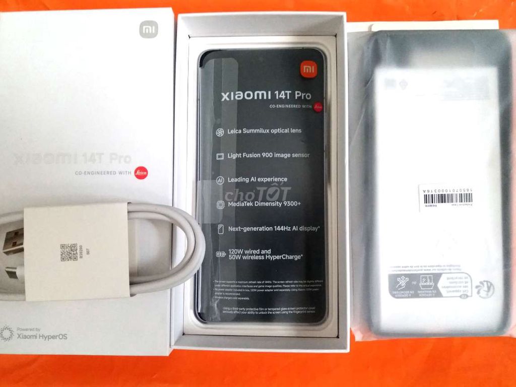 Xiaomi 14T pro. 12 512g. New99 full bộ có sạc 12w