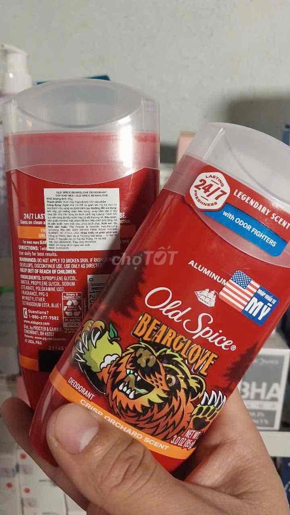 Lăn khử mùi Old Spice BearLove Nam. Mua bán Nước hoa tại Huyện Hoài Đức Hà Nội được đăng bởi Bé Mây Cosmetic hình 1