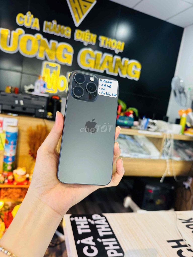 Apple iPhone 15 Pro Max 256GB Đen. Mua bán Điện thoại tại Thành phố Bến Tre Bến Tre được đăng bởi HươngGiangmobile hình 1