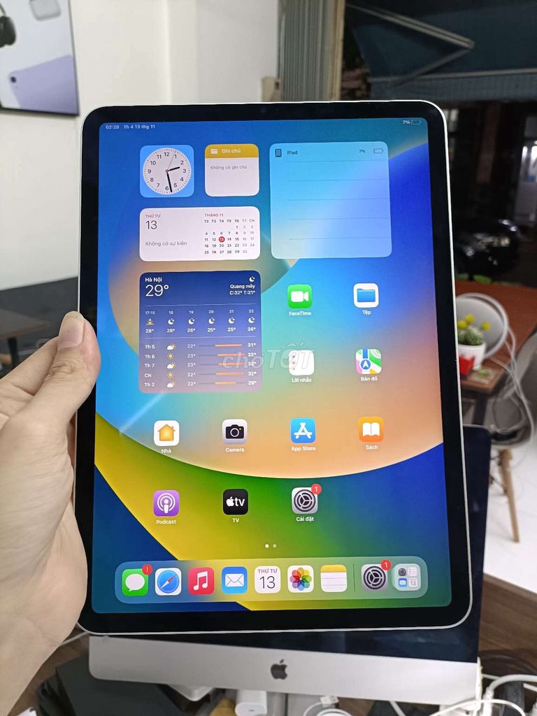 iPad Pro m2 11inch 128GB WIFI SILVER VN, Pin 93