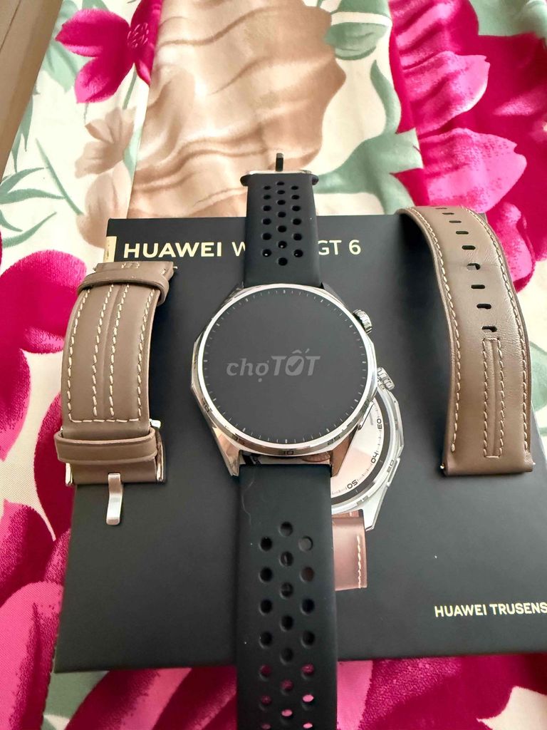 Huawei GT 6 Xám Dây da. Mua bán Thiết bị đeo thông minh tại Quận 7 Tp Hồ Chí Minh được đăng bởi Anthony hình 1