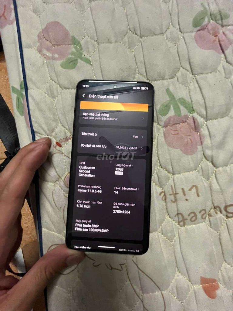 Meizu lucky 08256GB Đen. Mua bán Điện thoại tại Quận Bình Tân Tp Hồ Chí Minh được đăng bởi nguyen van hình 1