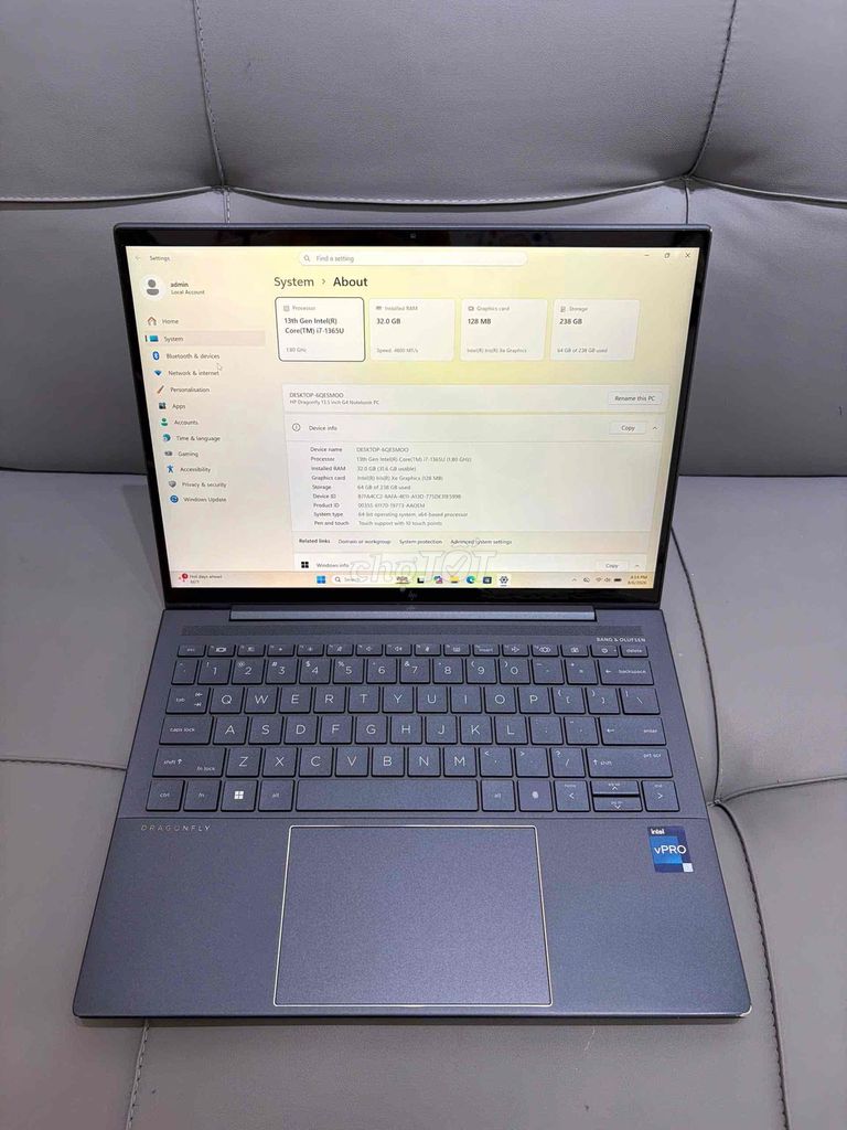 HP Dragonfly G4 i7-1365U 32GB/256GB 13.5 inch. Mua bán Laptop tại Quận Tân Bình Tp Hồ Chí Minh được đăng bởi vy hình 1
