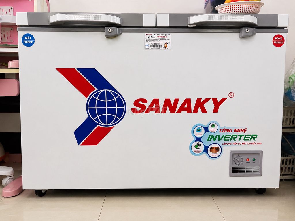 Tủ đông mát Sanaky INVERTER VH-3699W4K 360L. Mua bán Tủ lạnh tại Thành phố Thuận An Bình Dương được đăng bởi Kim Đan hình 1